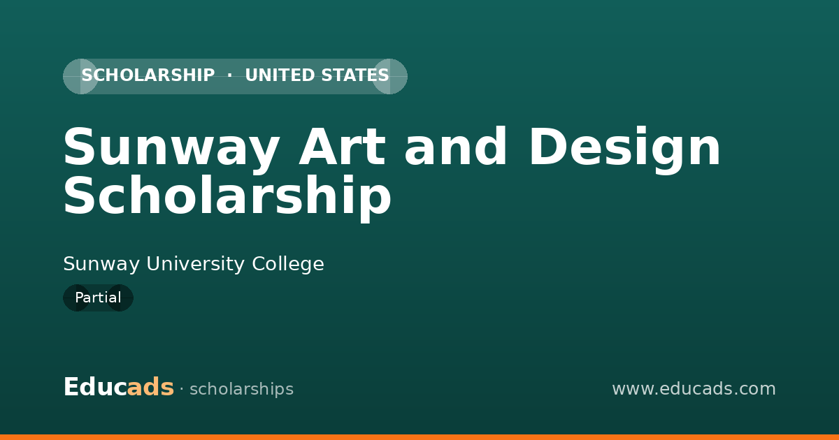 Sunway Art and Design Scholarship scholarship