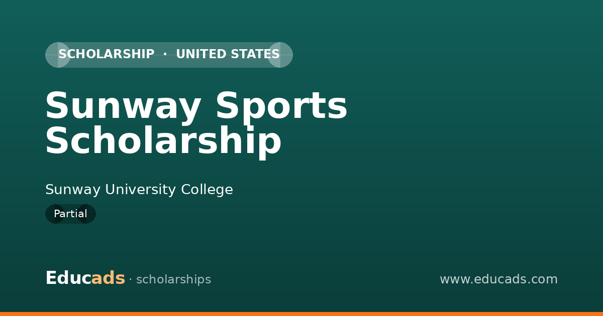 Sunway Sports Scholarship scholarship