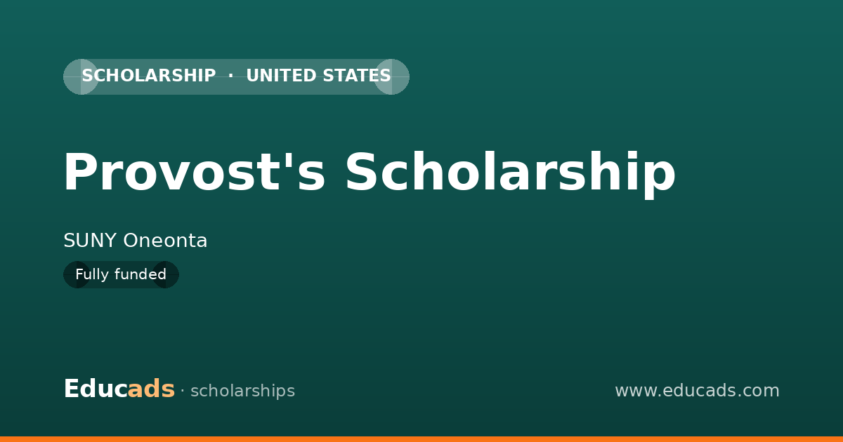 Provost's Scholarship scholarship