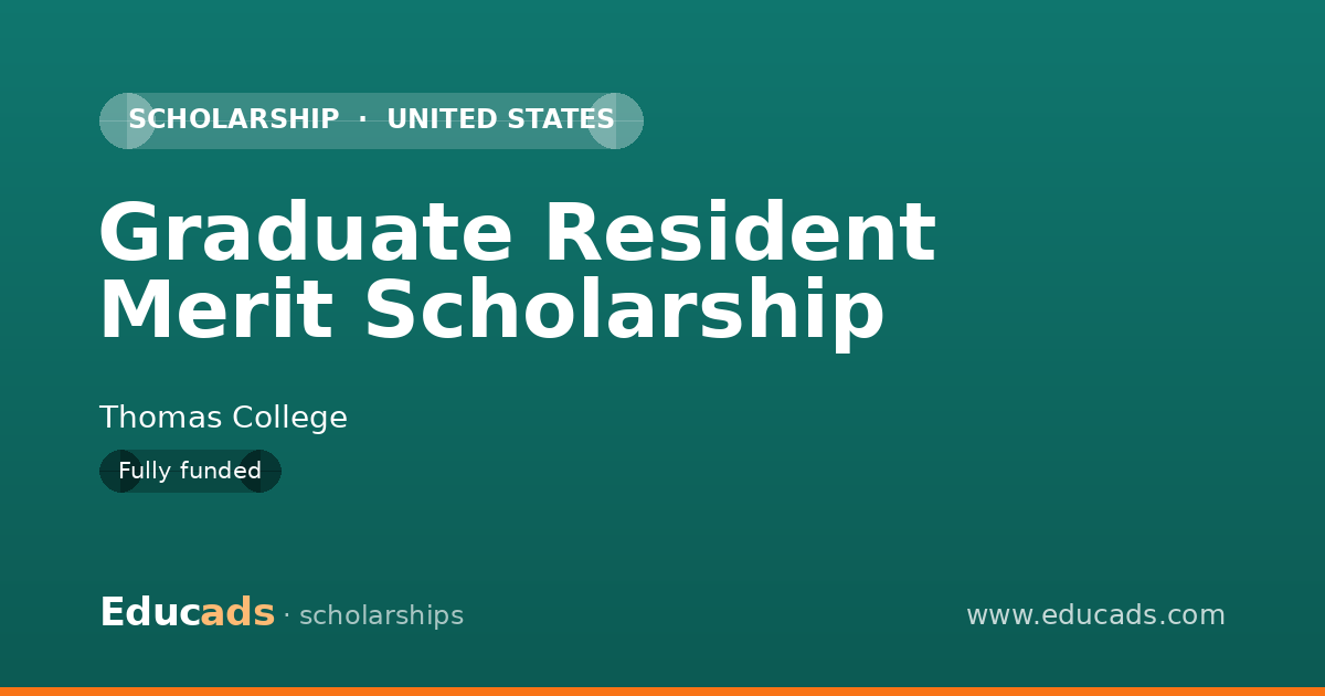Graduate Resident Merit Scholarship scholarship