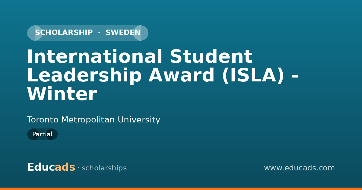International Student Leadership Award (ISLA) - Winter scholarship