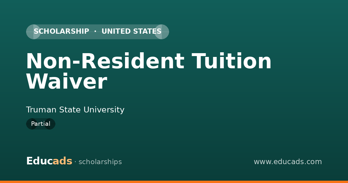 Non-Resident Tuition Waiver scholarship