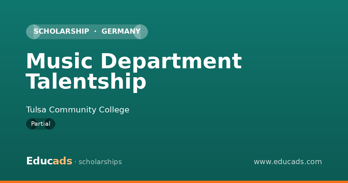 Music Department Talentship scholarship