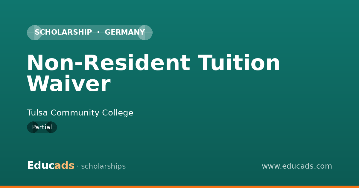 Non-Resident Tuition Waiver scholarship