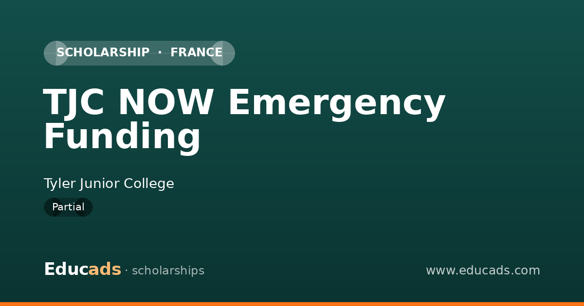 TJC NOW Emergency Funding scholarship