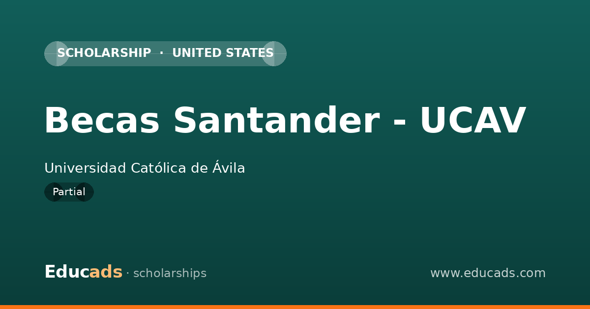 Becas Santander - UCAV scholarship