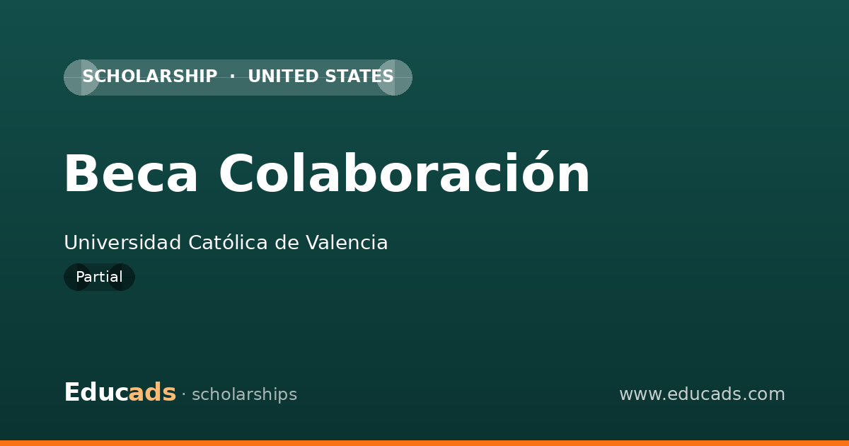 Beca Colaboración scholarship