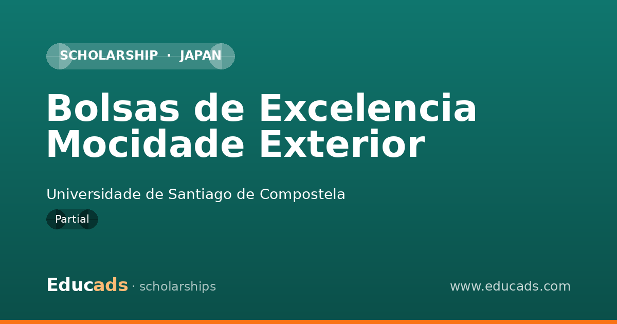 Bolsas de Excelencia Mocidade Exterior scholarship