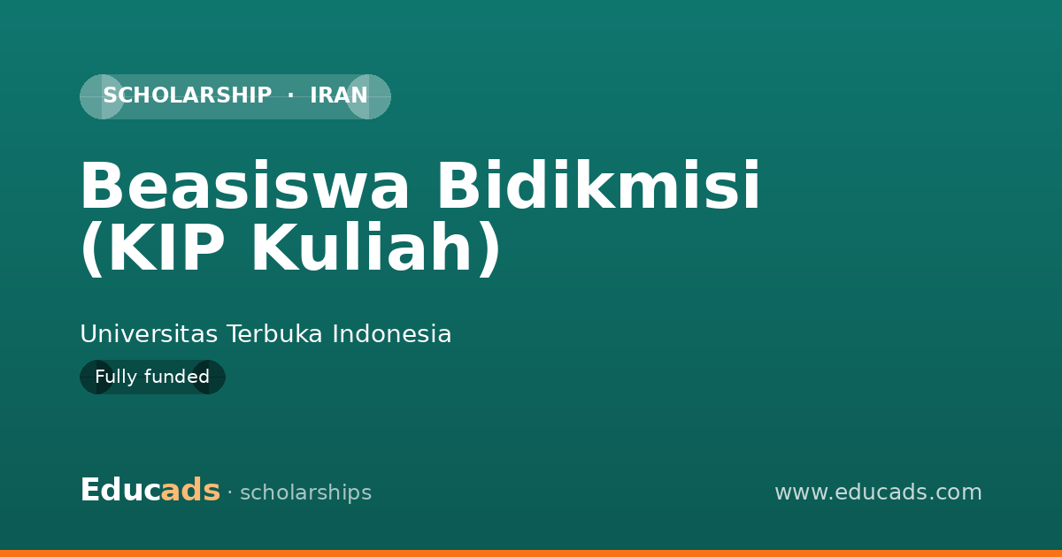 Beasiswa Bidikmisi (KIP Kuliah) scholarship