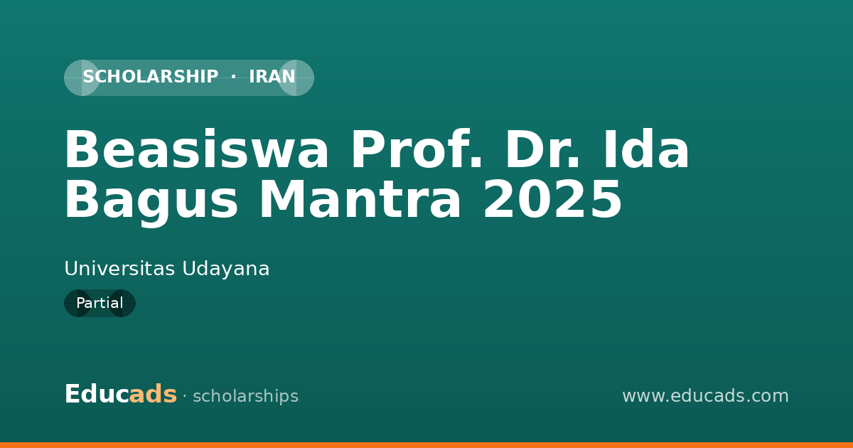 Beasiswa Prof. Dr. Ida Bagus Mantra 2025 scholarship