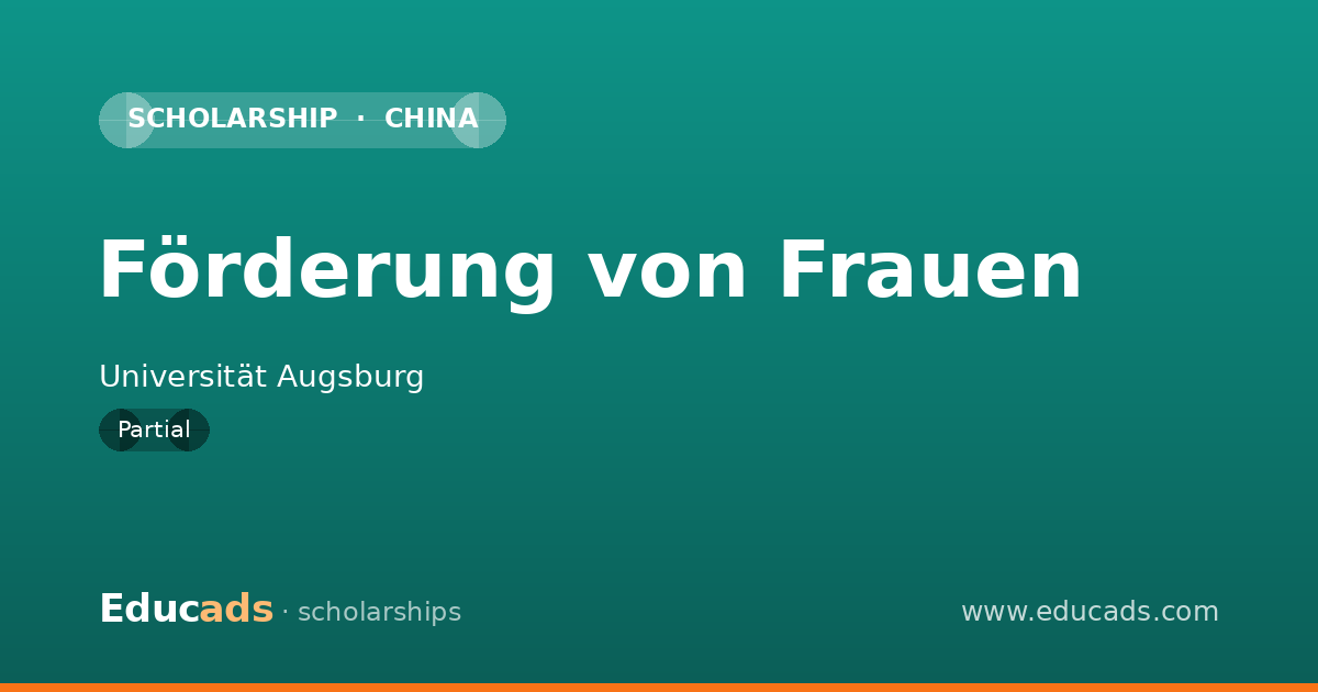 Förderung von Frauen scholarship