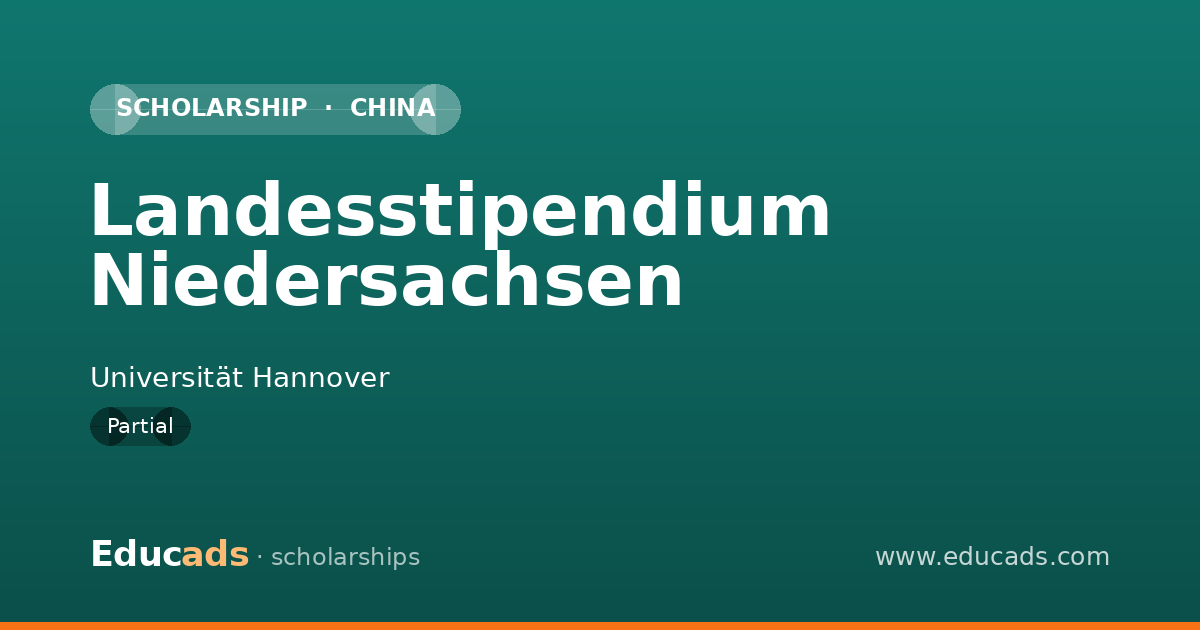 Landesstipendium Niedersachsen scholarship