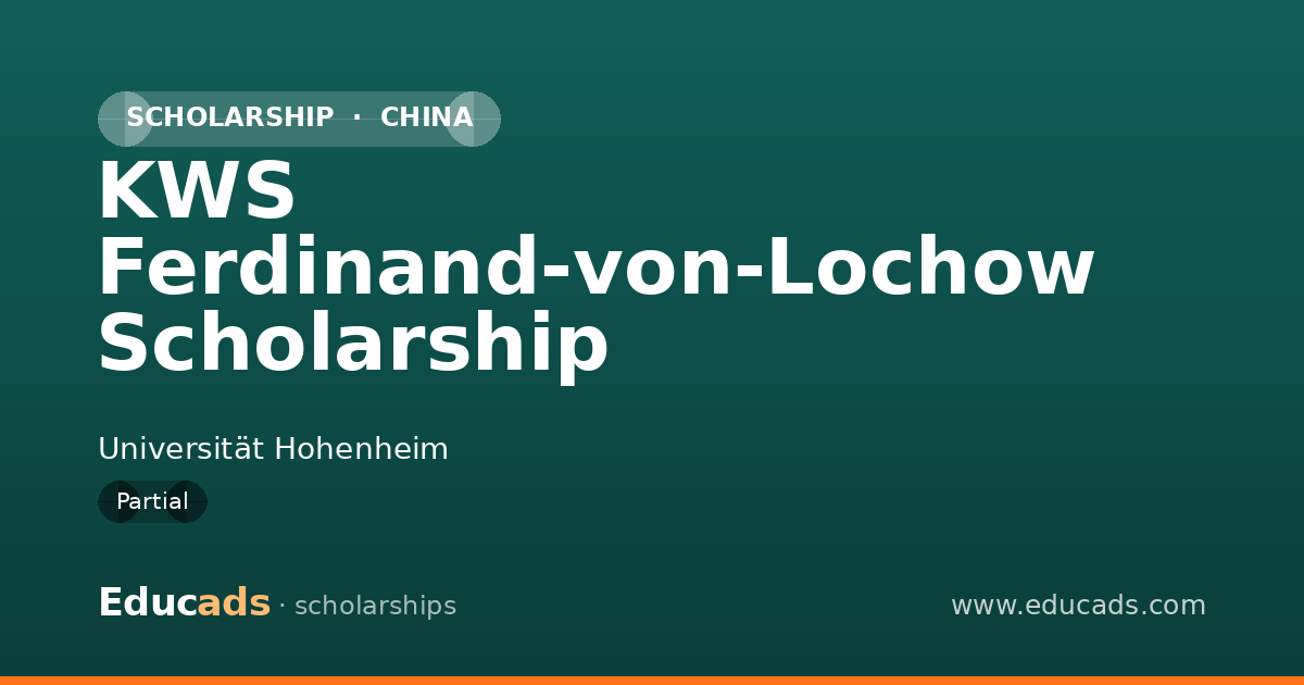 KWS Ferdinand-von-Lochow Scholarship scholarship