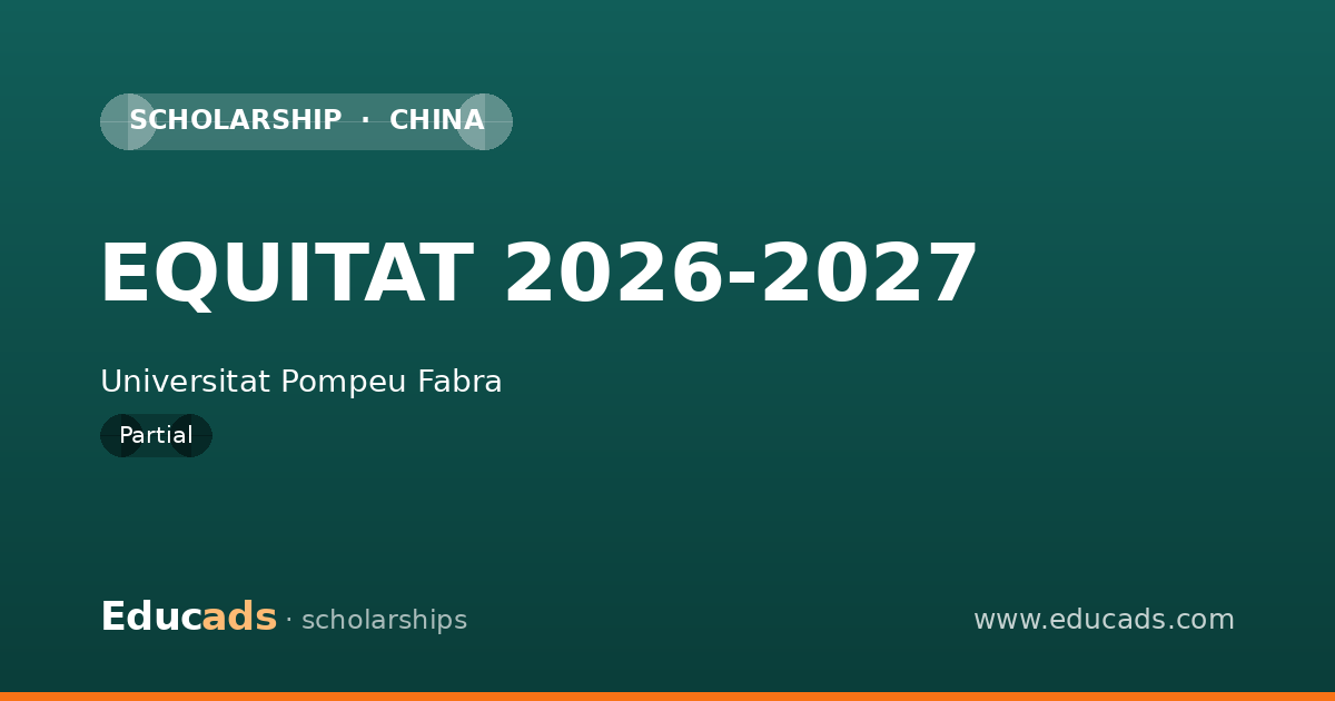 EQUITAT 2026-2027 scholarship