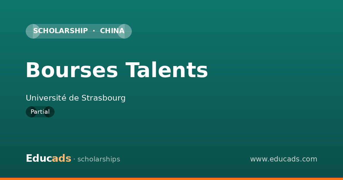 Bourses Talents scholarship