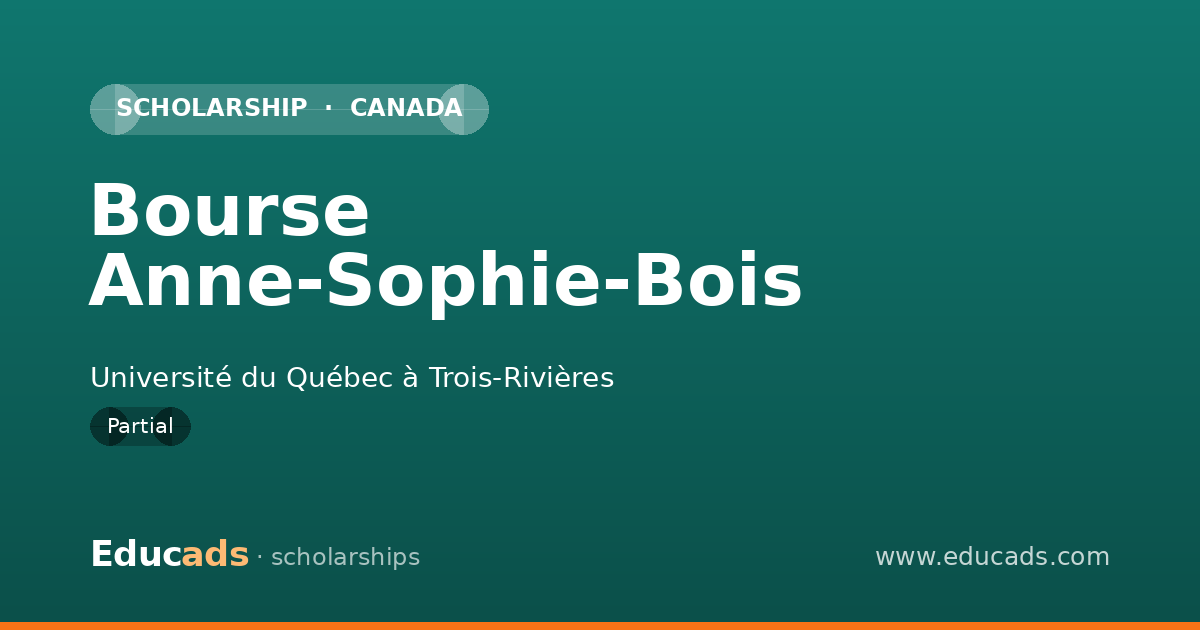 Bourse Anne-Sophie-Bois scholarship