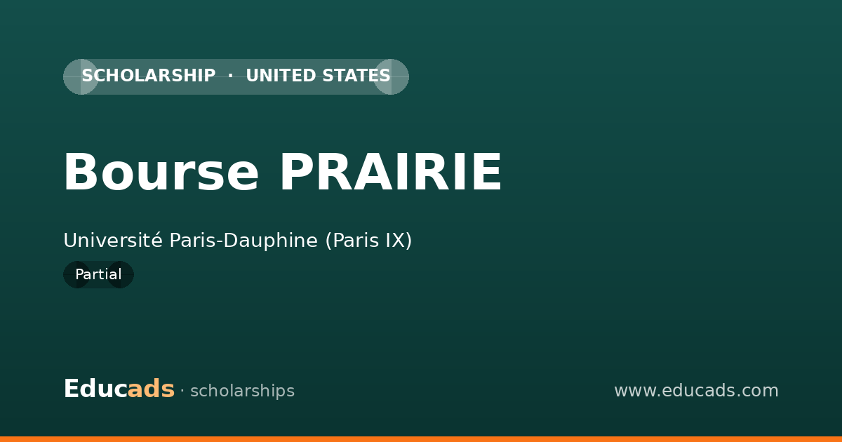 Bourse PRAIRIE scholarship