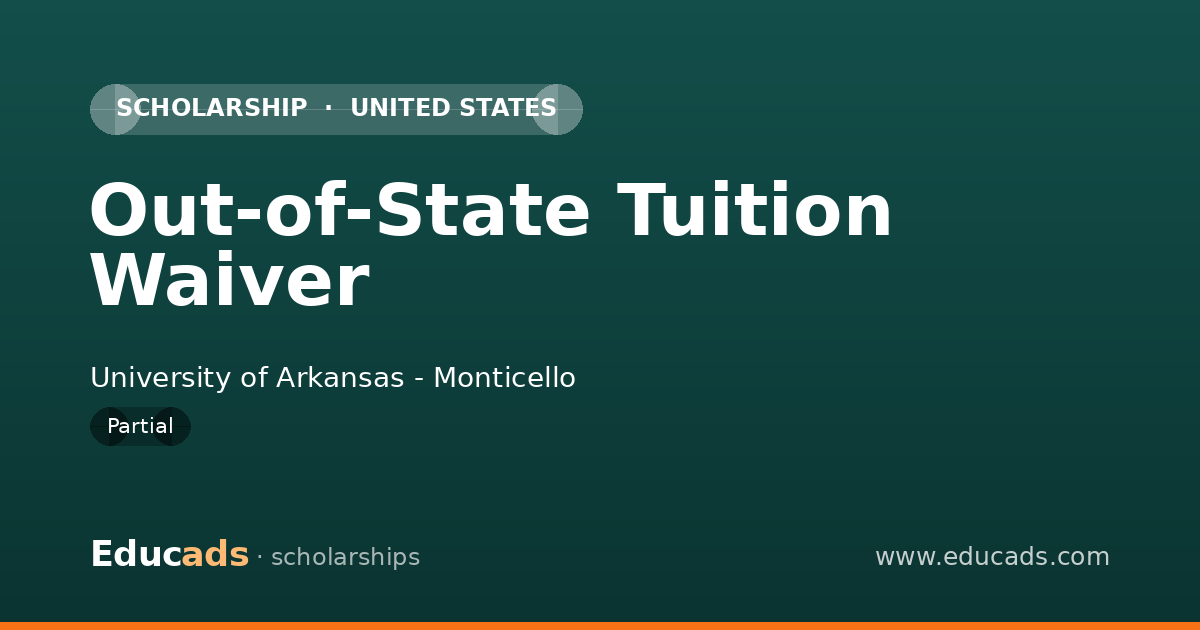 Out-of-State Tuition Waiver scholarship