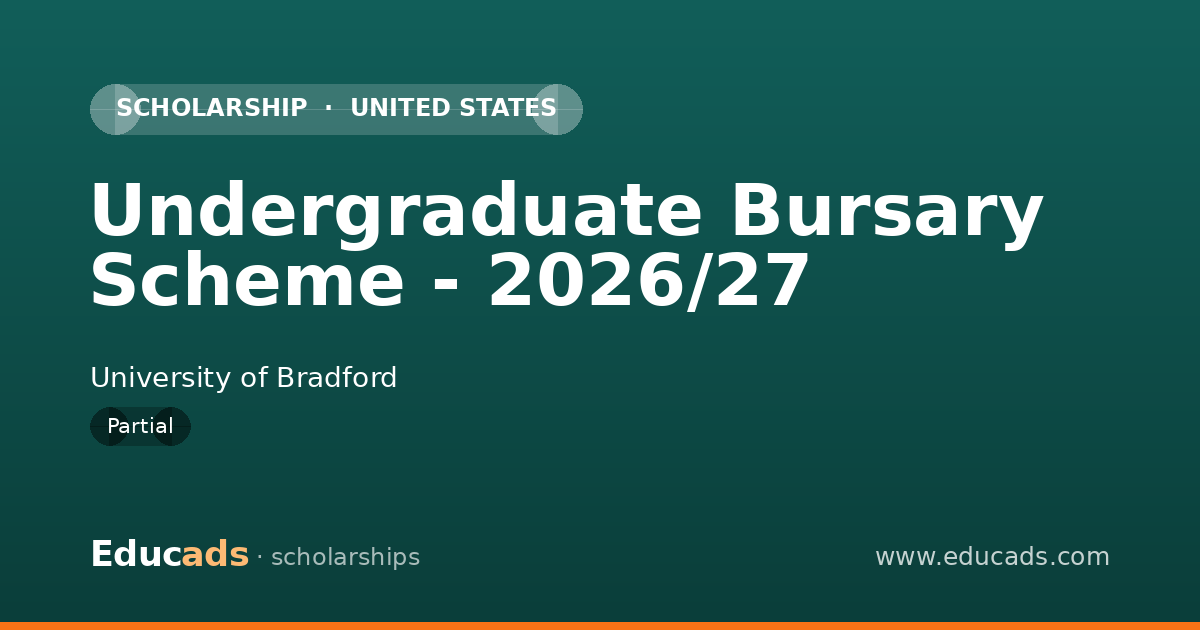 Undergraduate Bursary Scheme - 2026/27 scholarship