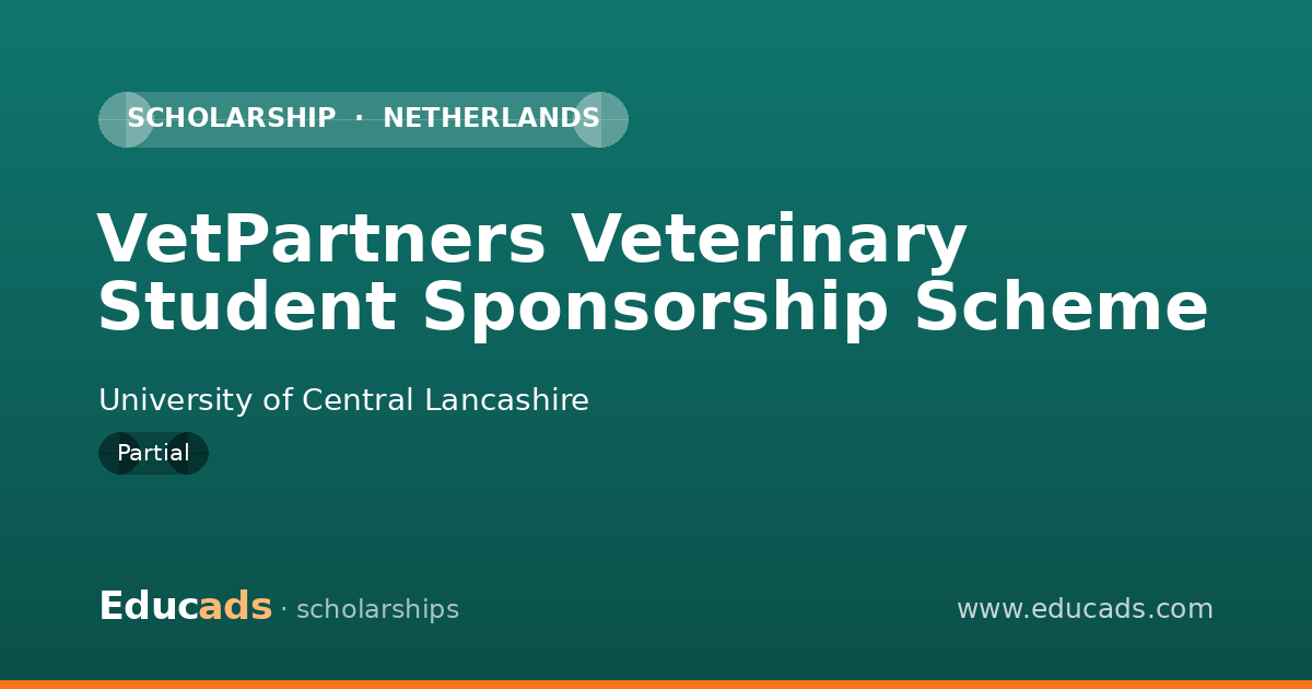 VetPartners Veterinary Student Sponsorship Scheme scholarship