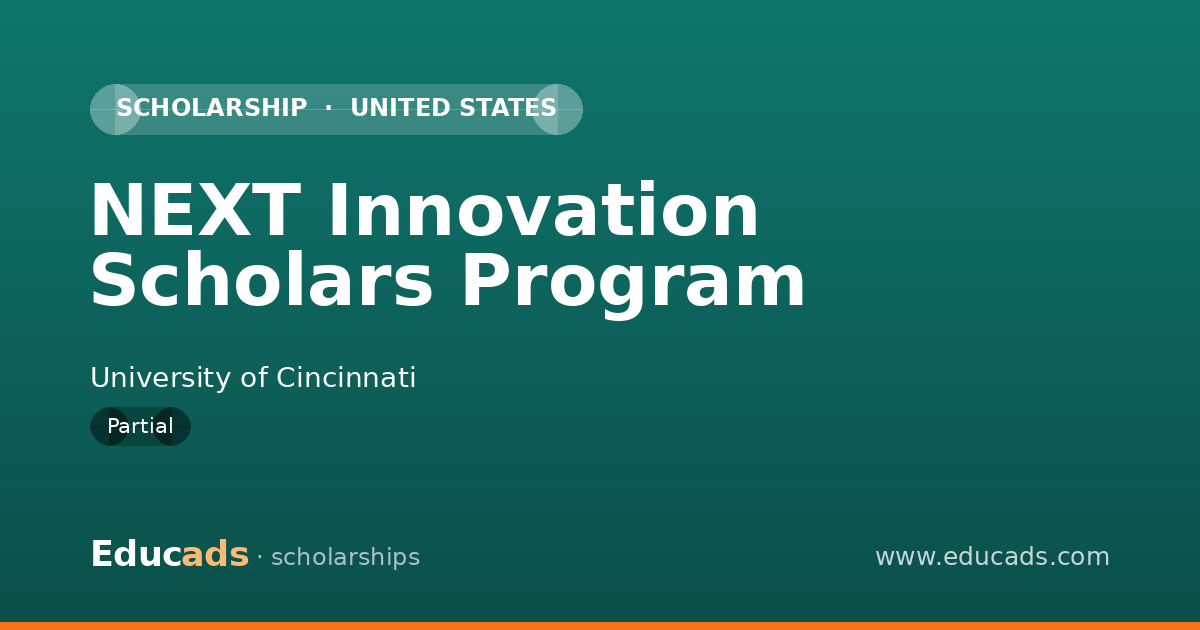 NEXT Innovation Scholars Program scholarship