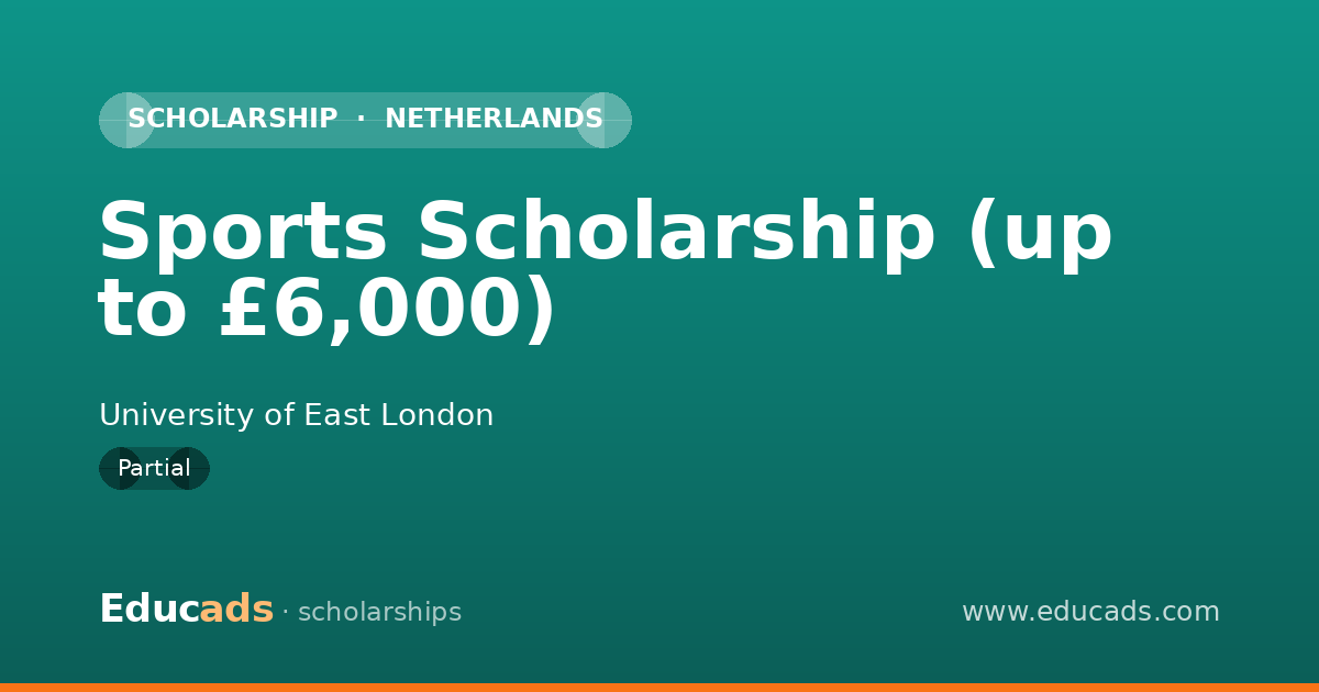 Sports Scholarship (up to £6,000) scholarship