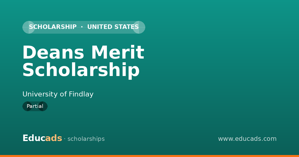 Deans Merit Scholarship scholarship
