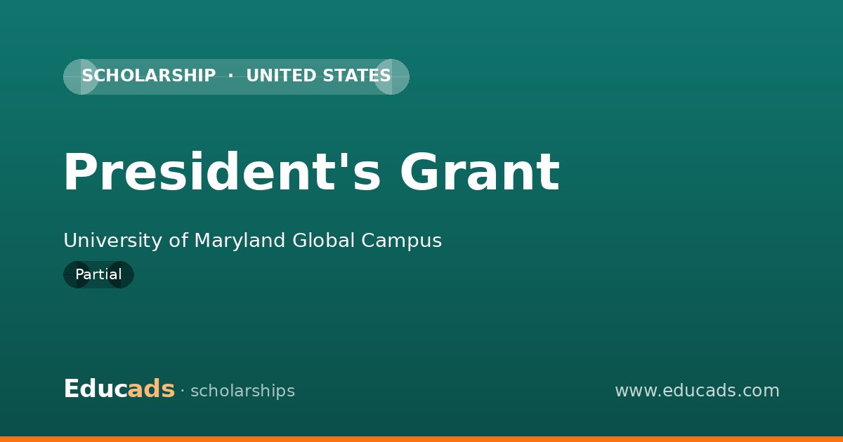 President's Grant scholarship