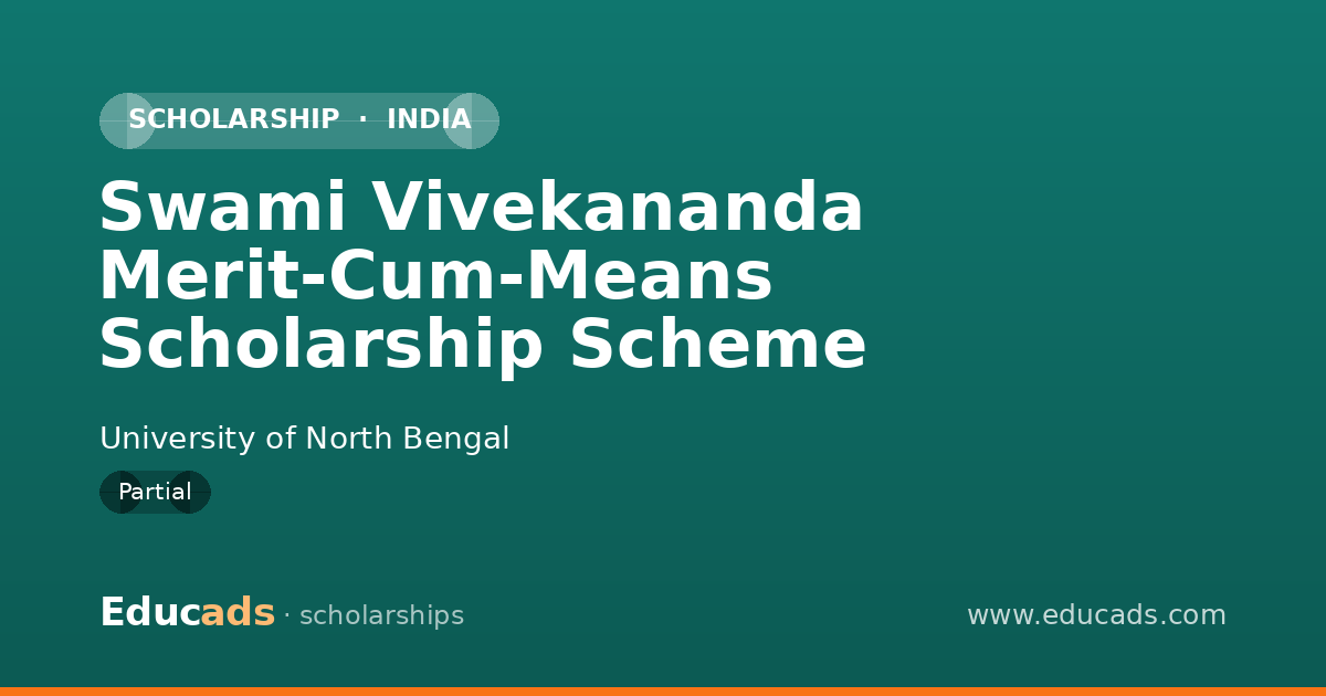 Swami Vivekananda Merit-Cum-Means Scholarship Scheme scholarship