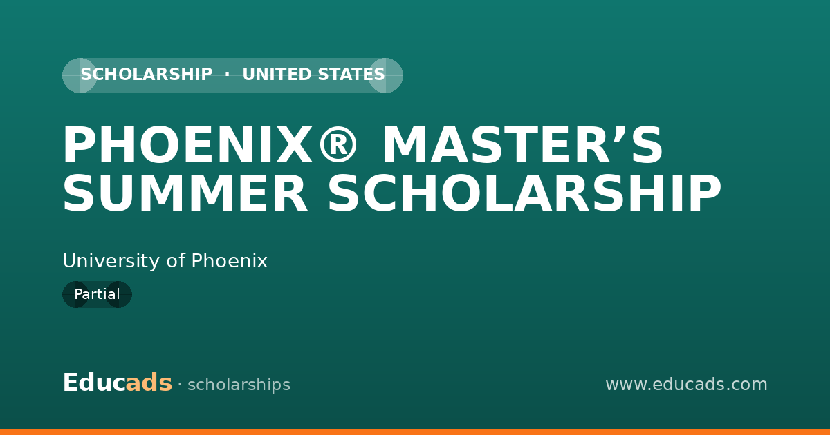 PHOENIX® MASTER’S SUMMER SCHOLARSHIP scholarship