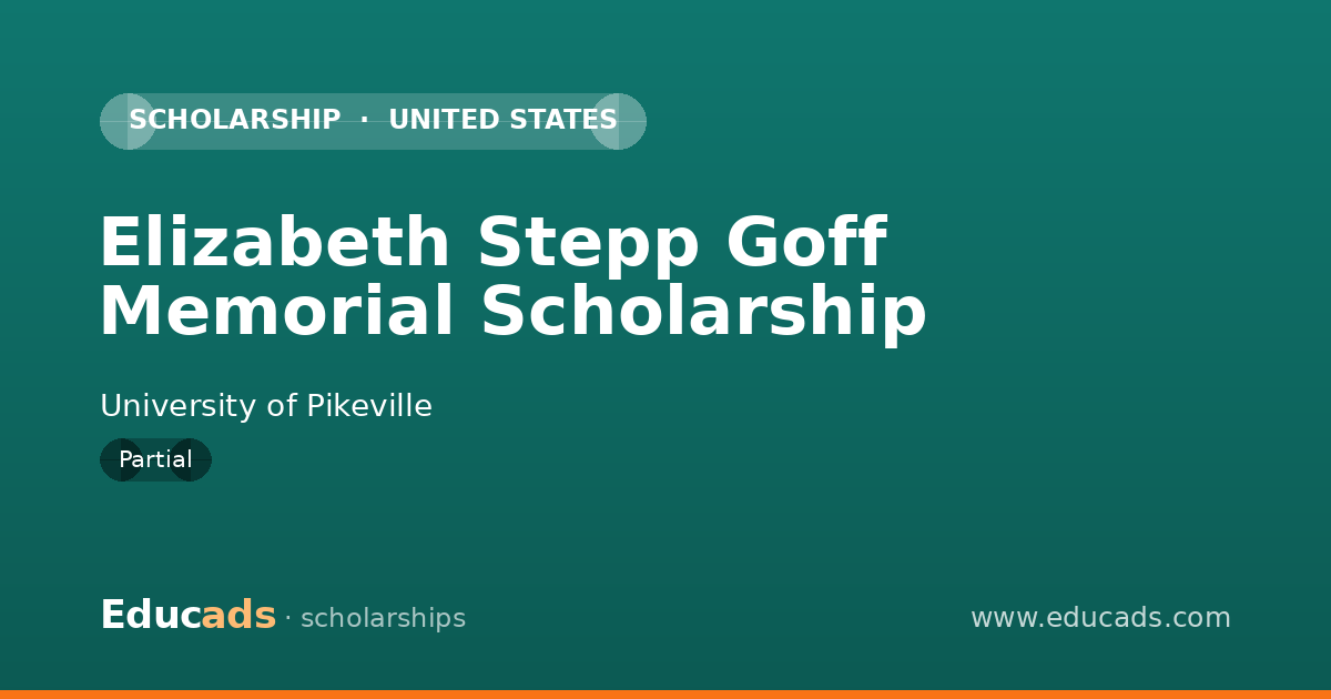 Elizabeth Stepp Goff Memorial Scholarship scholarship