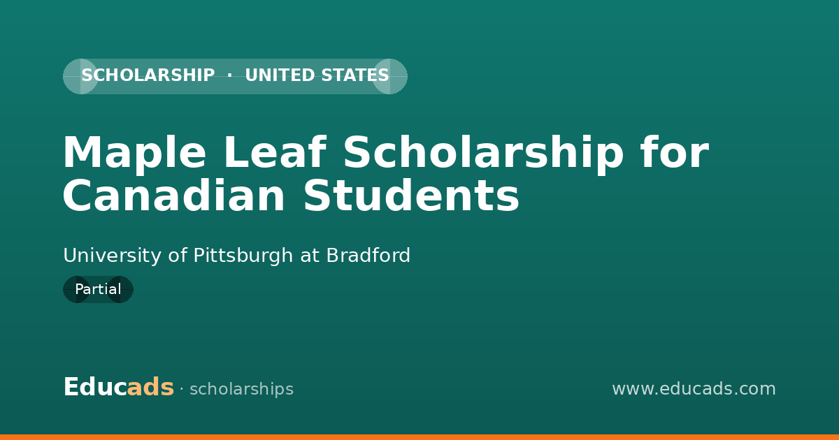 Maple Leaf Scholarship for Canadian Students scholarship