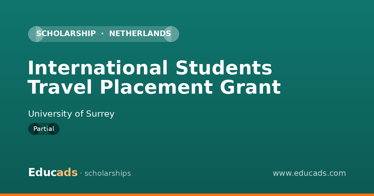 International Students Travel Placement Grant scholarship