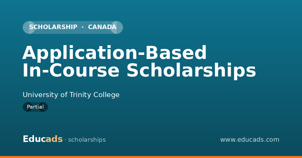 Application-Based In-Course Scholarships scholarship