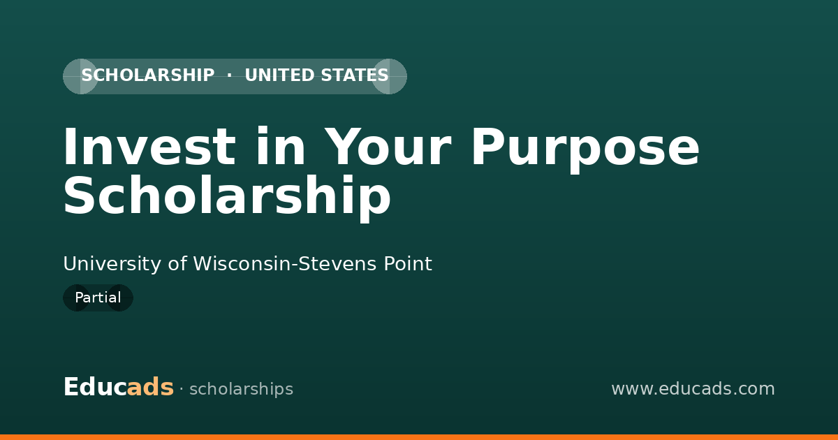 Invest in Your Purpose Scholarship scholarship