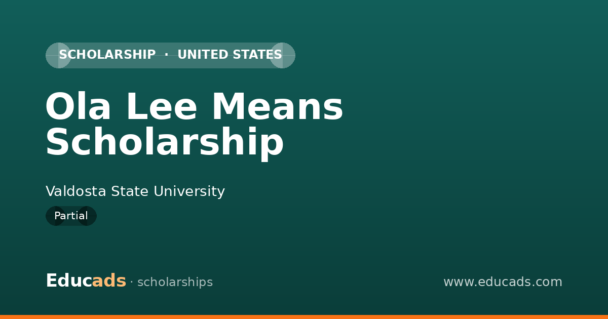 Ola Lee Means Scholarship scholarship
