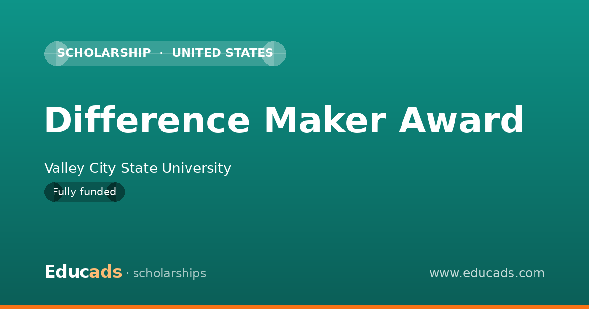 Difference Maker Award scholarship