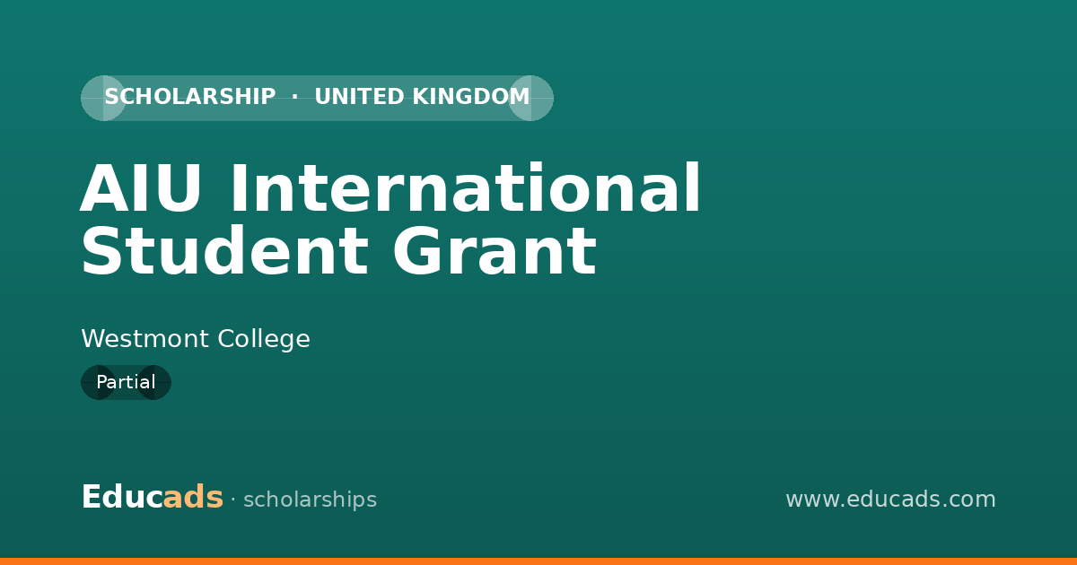 AIU International Student Grant scholarship