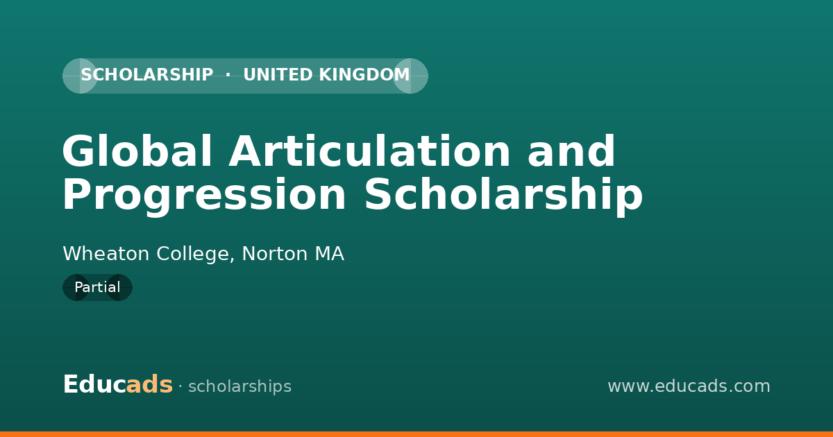 Global Articulation and Progression Scholarship scholarship