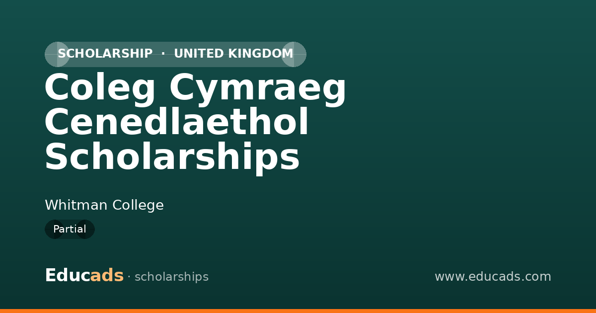 Coleg Cymraeg Cenedlaethol Scholarships scholarship