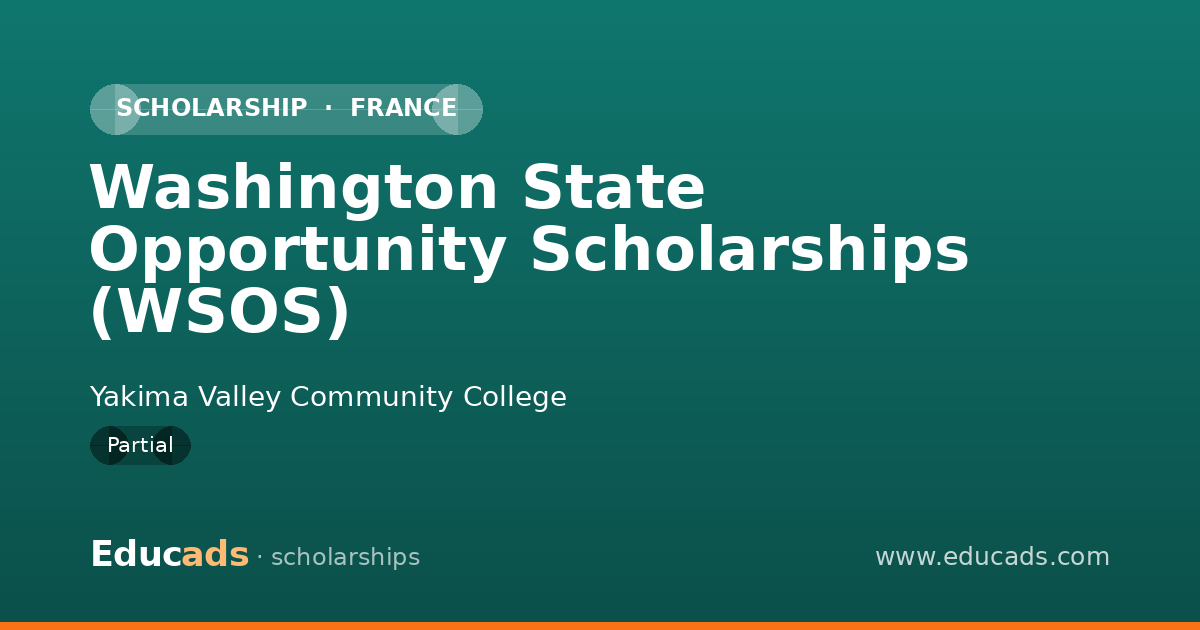 Washington State Opportunity Scholarships (WSOS) scholarship