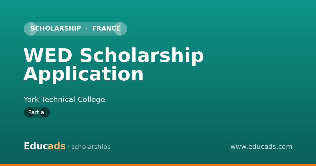 WED Scholarship Application scholarship