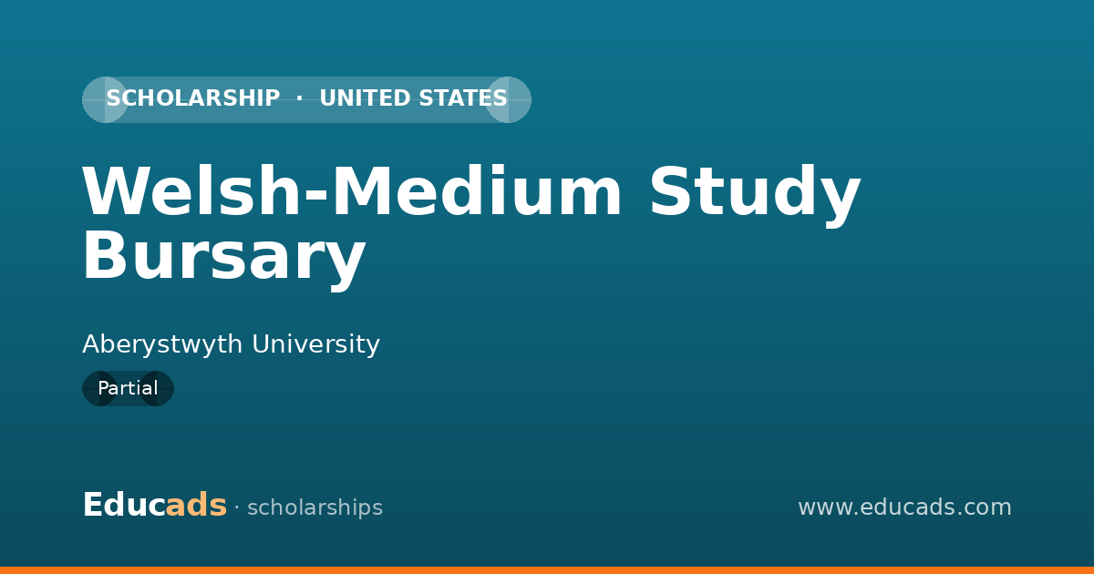 Welsh-Medium Study Bursary scholarship