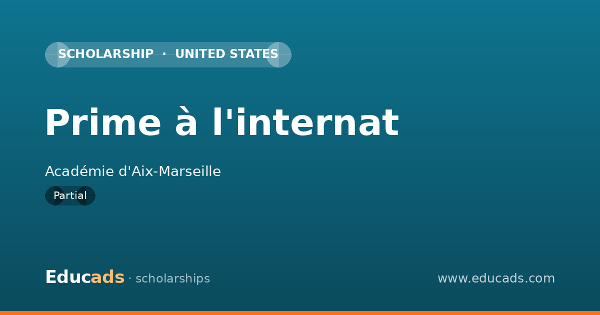 Prime à l'internat scholarship