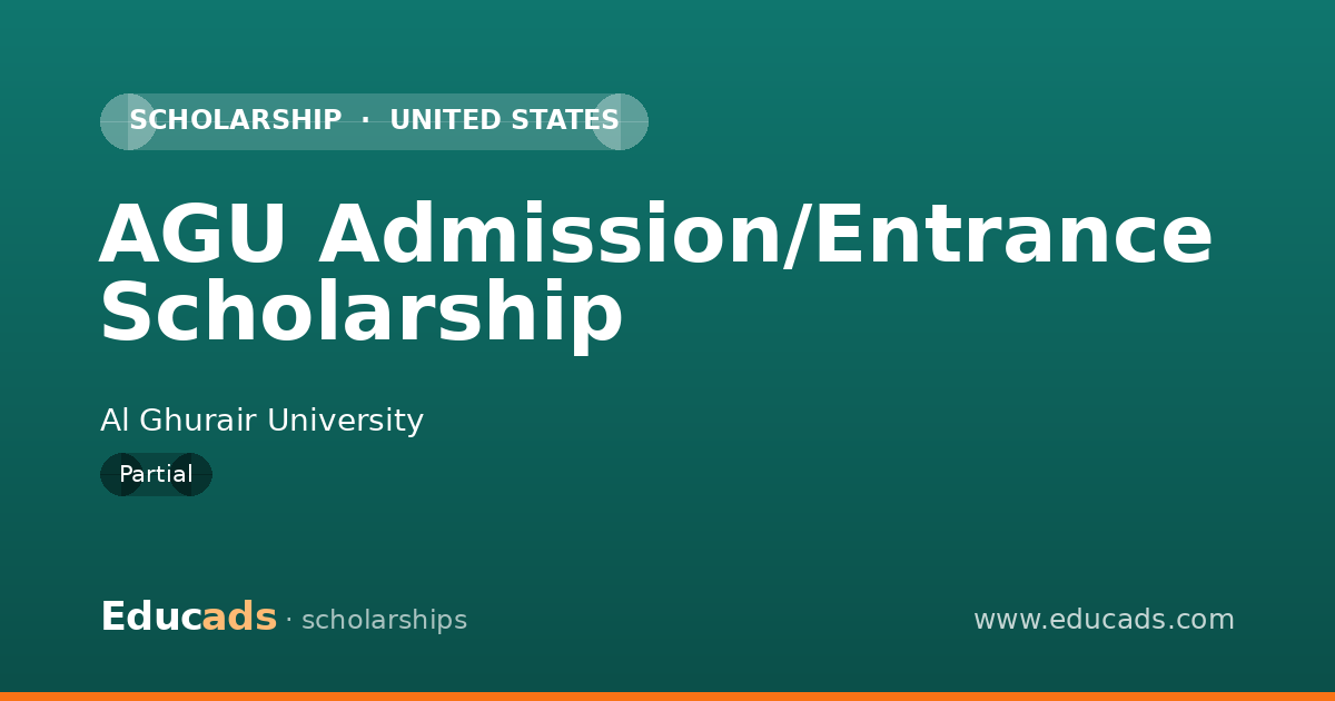 AGU Admission/Entrance Scholarship scholarship
