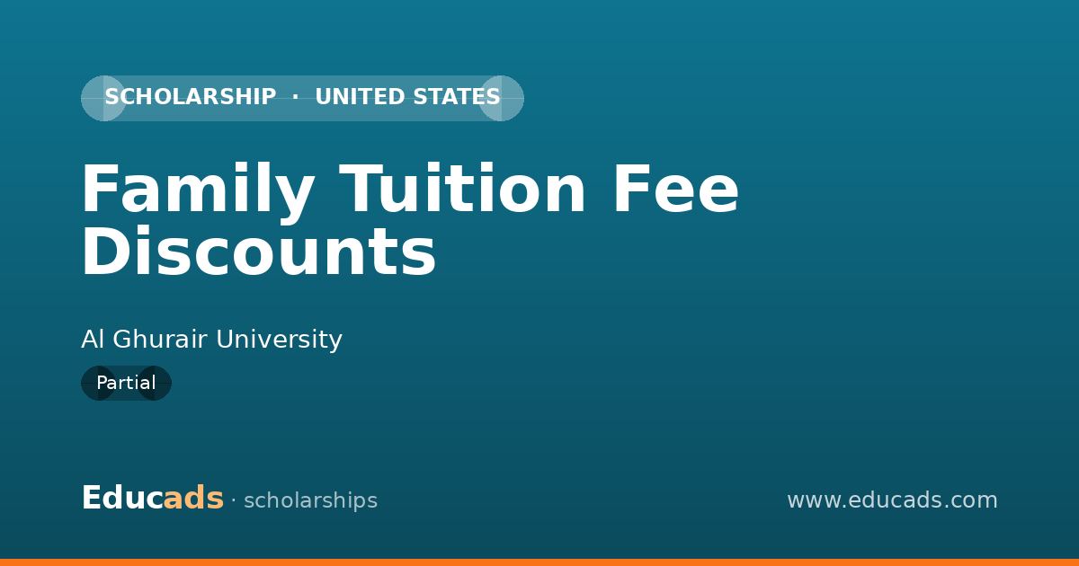 Family Tuition Fee Discounts scholarship