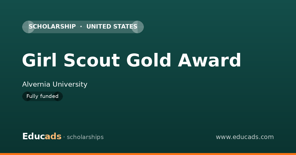 Girl Scout Gold Award scholarship