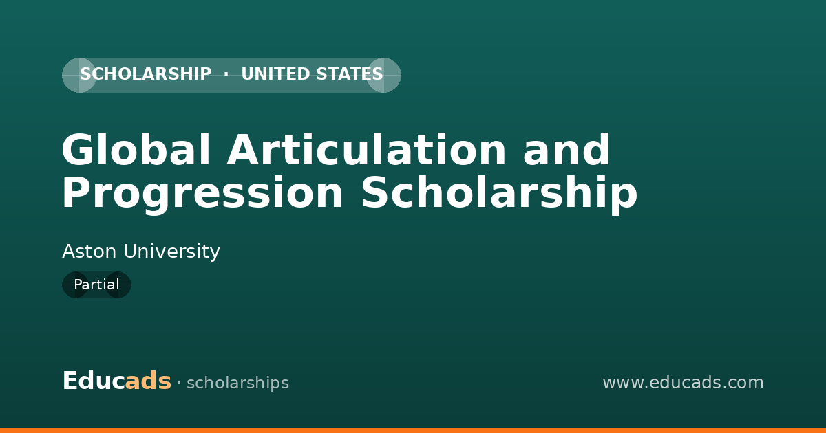 Global Articulation and Progression Scholarship scholarship