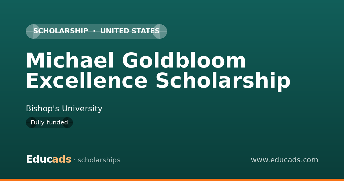 Michael Goldbloom Excellence Scholarship scholarship