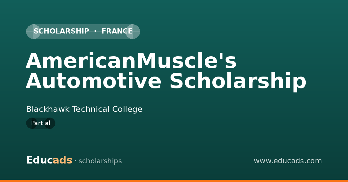 AmericanMuscle's Automotive Scholarship scholarship